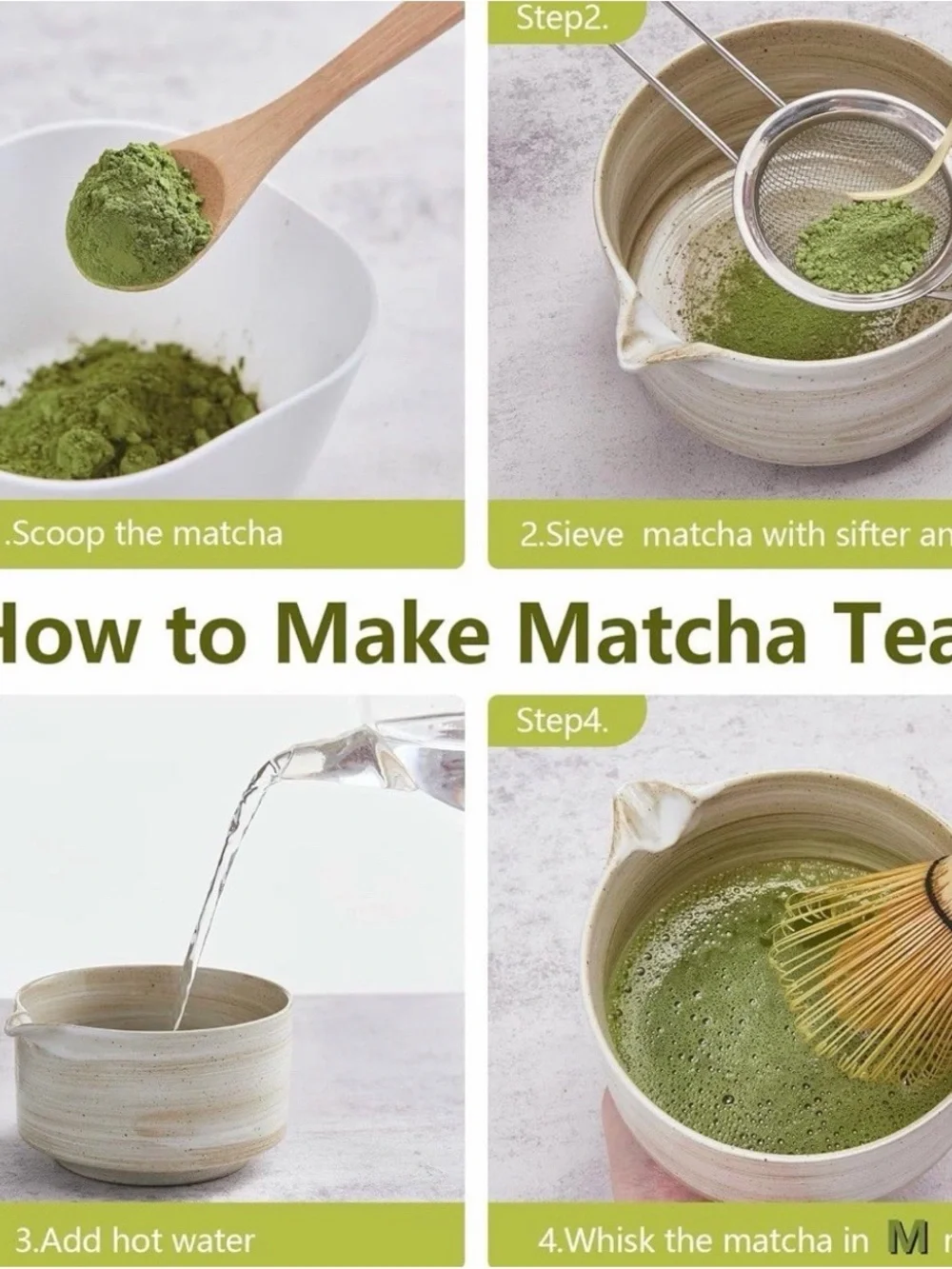 Matcha Whisk Set - Natural Beige